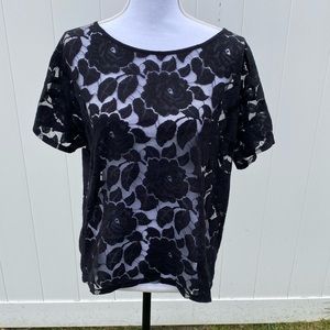 Forever 21 beautiful black lace blouse